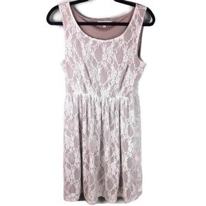 Altar’d State Floral Lace Scoopneck Sleeveless Dress Size Large